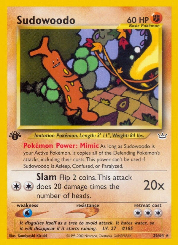 Image for Sudowoodo (26/64) (N3) - Pokemon