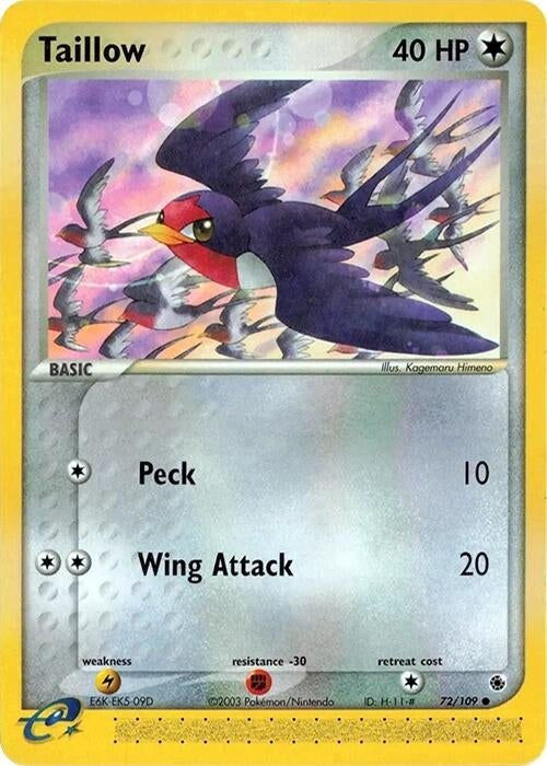 Image for Taillow (72/109) (RS) - Pokemon