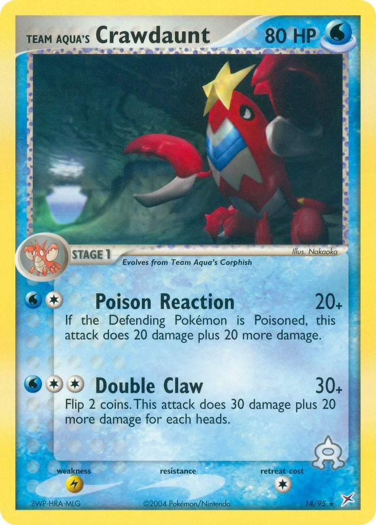 Image for Team Aqua's Crawdaunt (14/95) (MA) - Pokemon