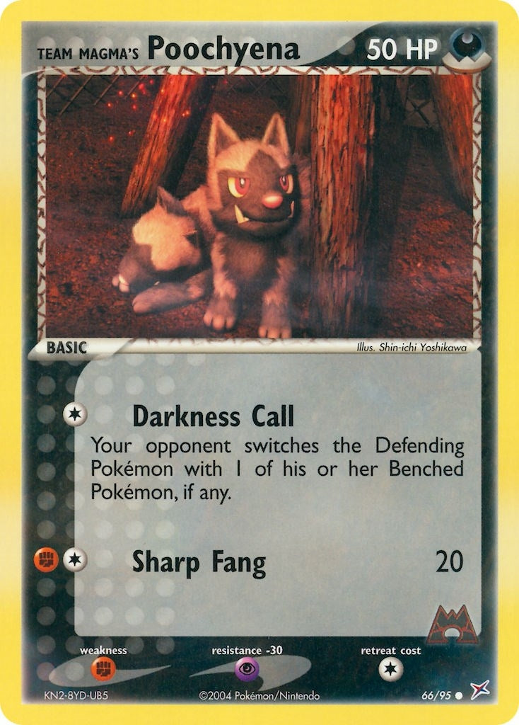 Image for Team Magma's Poochyena (66/95) (MA) - Pokemon