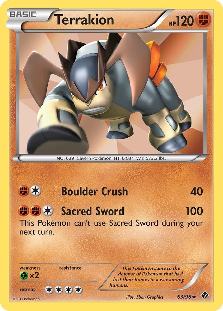 Image for Terrakion (63/98) (EPO) - Pokemon