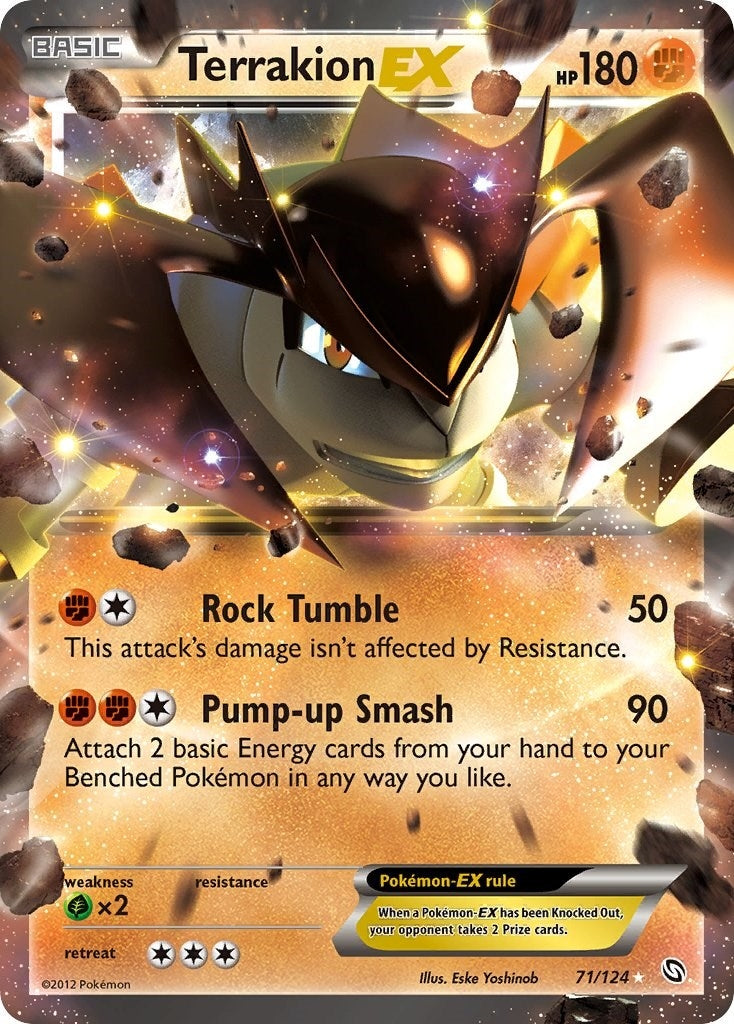 Image for Terrakion EX (71/124) (DRX) - Pokemon