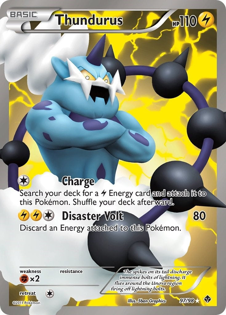 Image for Thundurus (97 Full Art) (97/98) (EPO) - Pokemon