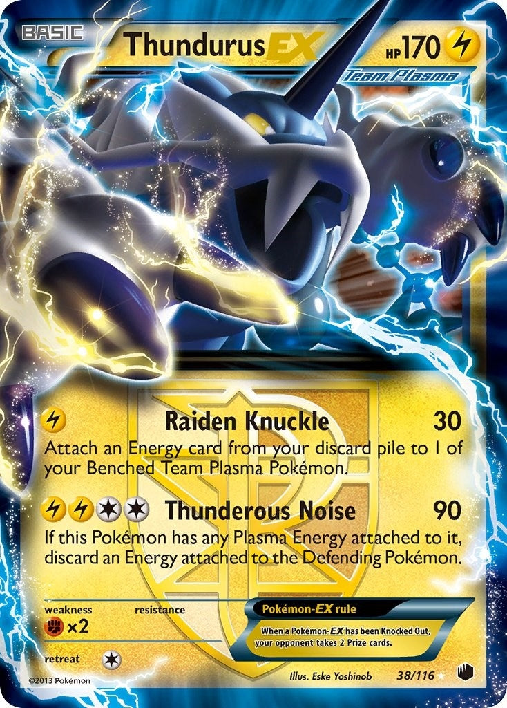 Image for Thundurus EX (Team Plasma) (38/116) (PLF) - Pokemon
