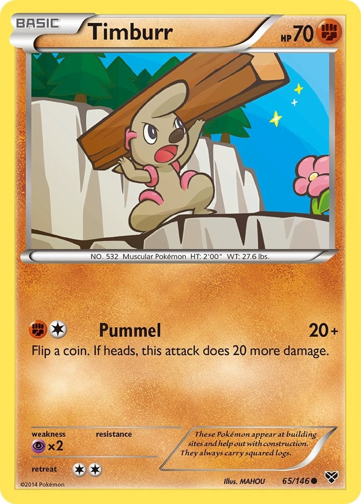 Image for Timburr (65/146) (XY) - Pokemon