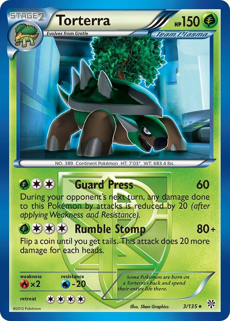 Image for Torterra (Team Plasma) (3/135) (PLS) - Pokemon