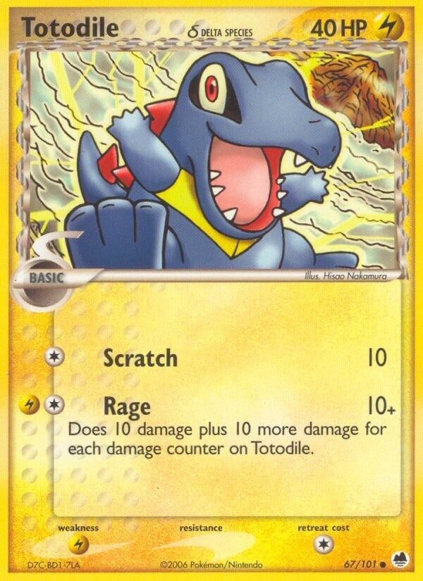 Image for Totodile (Delta Species) (67/101) (DF) - Pokemon