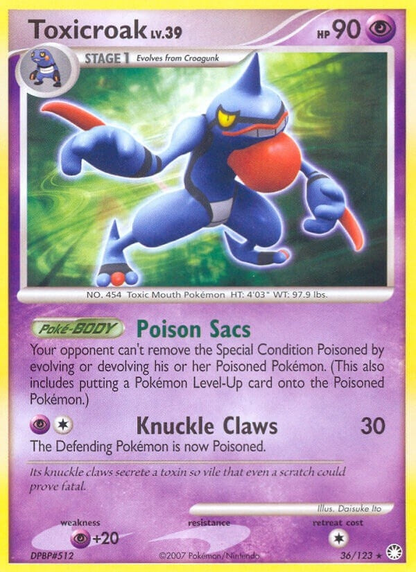 Image for Toxicroak (36/123) (MT) - Pokemon