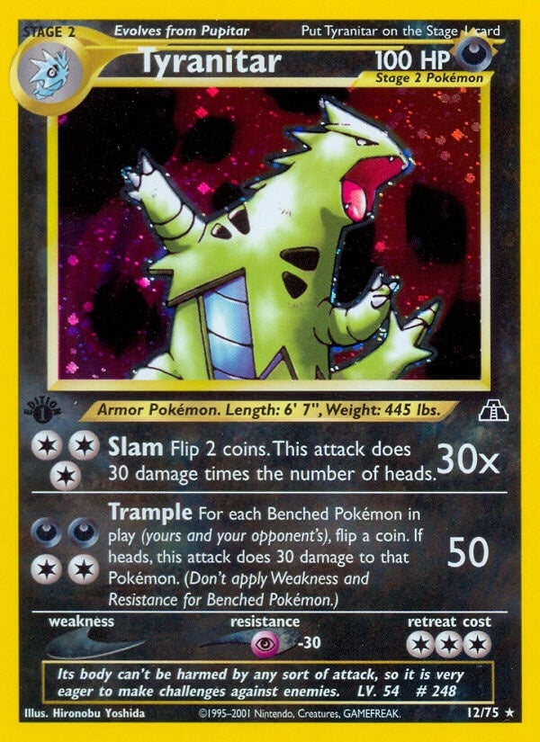 Image for Tyranitar (12) (12/75) (N2) - Pokemon