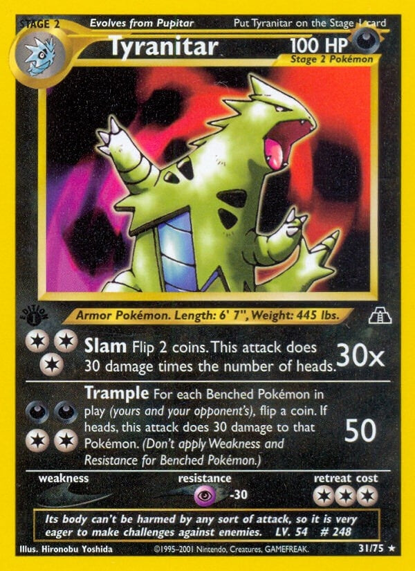 Image for Tyranitar (31) (31/75) (N2) - Pokemon