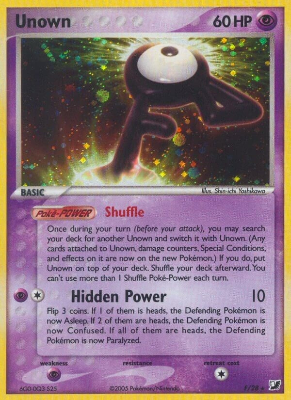 Image for Unown (F) (F/28) (UF) - Pokemon