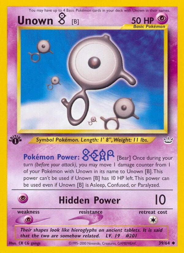 Image for Unown [B] (39/64) (N3) - Pokemon