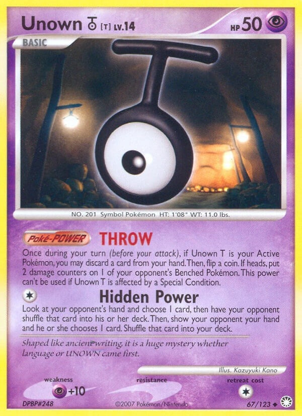Image for Unown [T] (67/123) (MT) - Pokemon