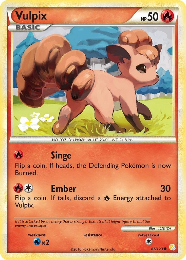 Image for Vulpix (87/123) (HS) - Pokemon