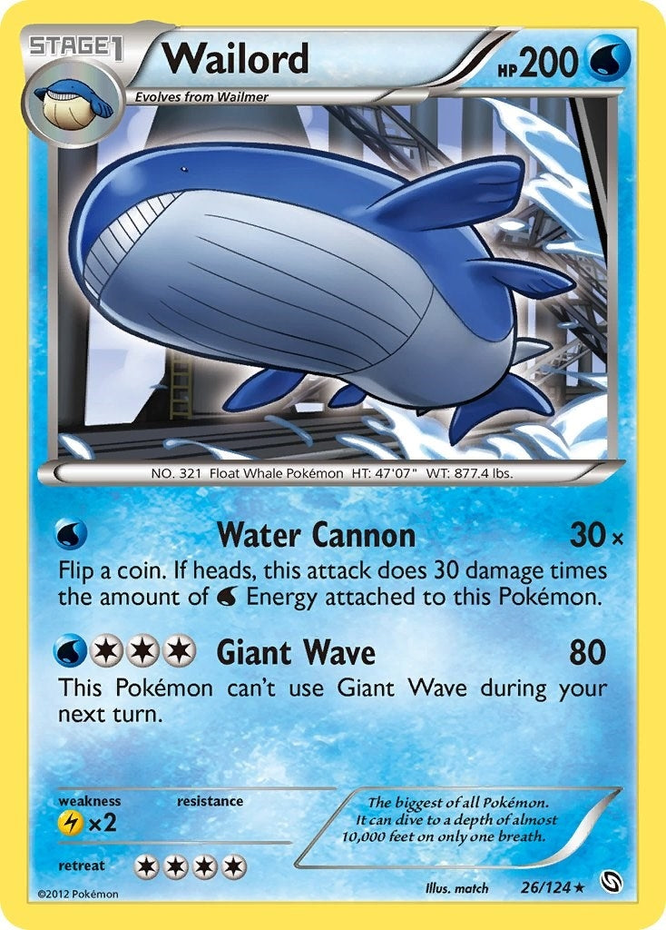 Image for Wailord (26/124) (DRX) - Pokemon