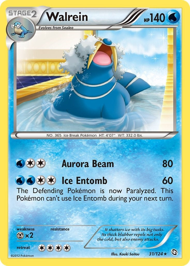 Image for Walrein (31/124) (DRX) - Pokemon