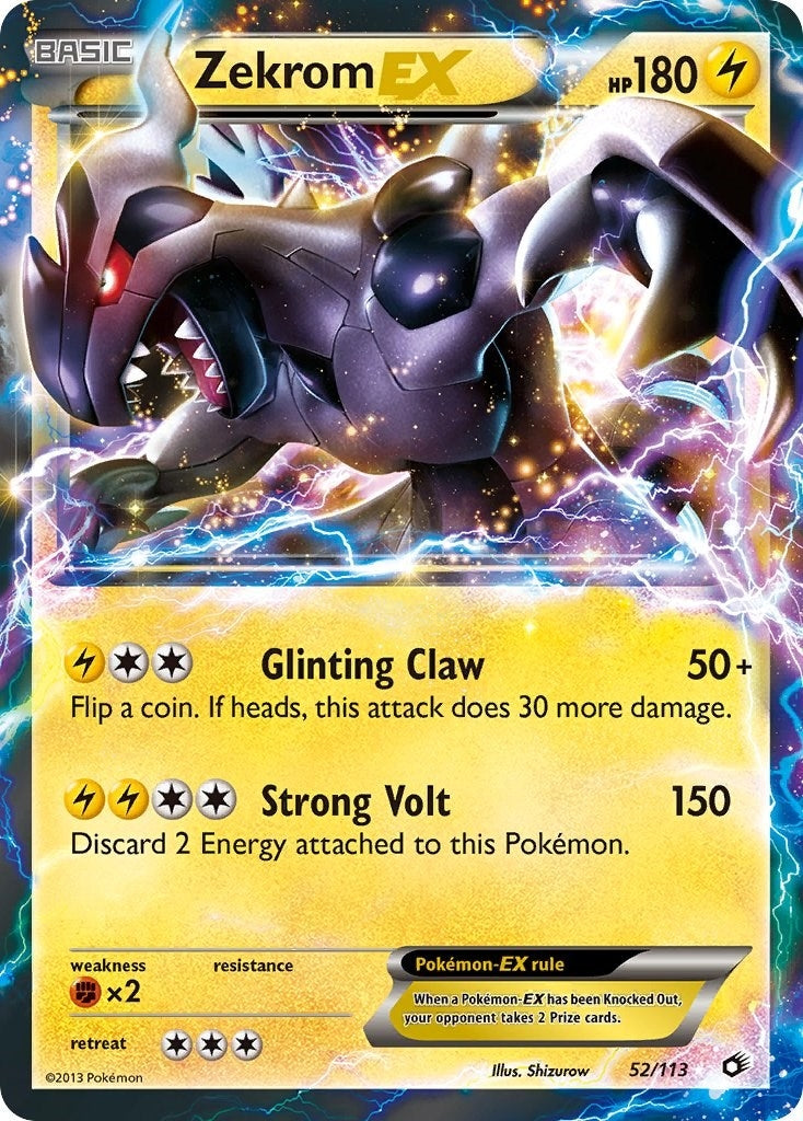 Image for Zekrom EX (52/113) (LTR) - Pokemon
