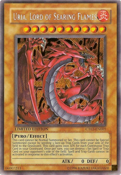 Image for Uria, Lord of Searing Flames (CT03-EN005) (CT03) - YuGiOh