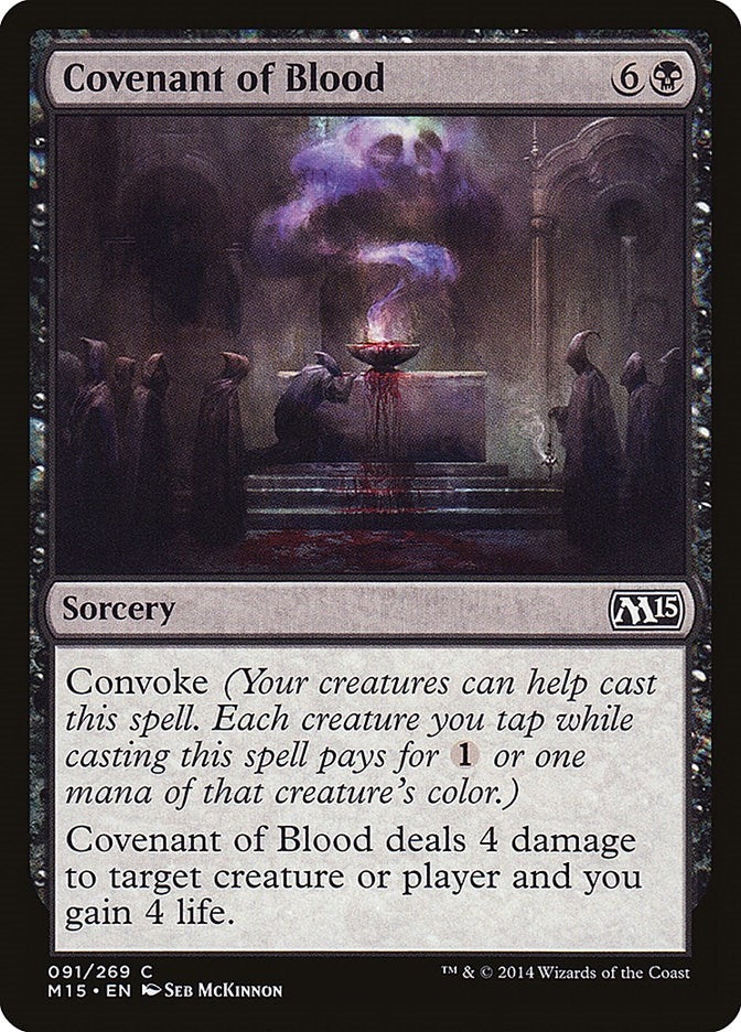 Image for Covenant of Blood (91) (Magic 2015 (M15)) - Magic: The Gathering