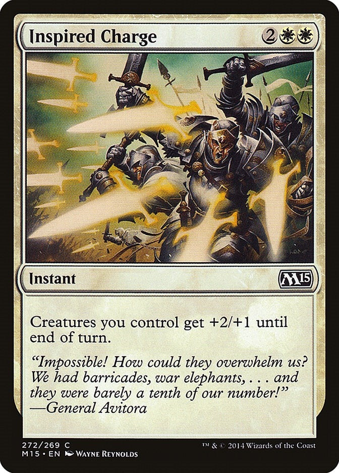 Image for Inspired Charge (272) (Magic 2015 (M15)) - Magic: The Gathering