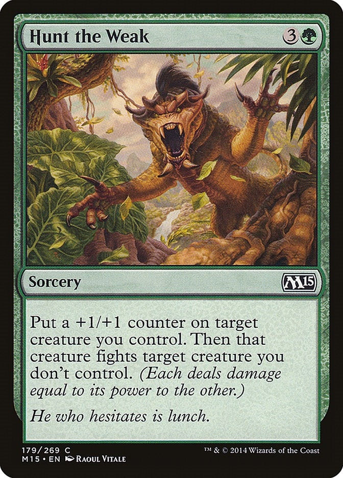 Image for Hunt the Weak (179) (Magic 2015 (M15)) - Magic: The Gathering