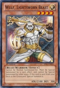 Image for Wulf, Lightsworn Beast (SDLI-EN010) (Structure Deck: Realm of Light) - YuGiOh
