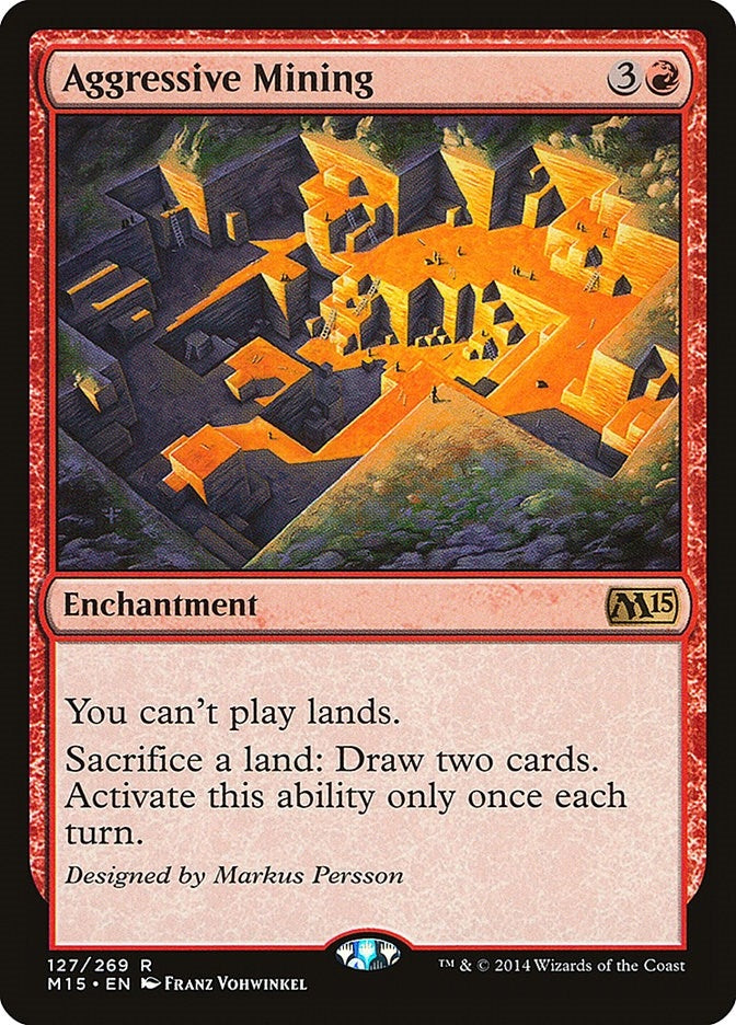 Image for Aggressive Mining (127) (Magic 2015 (M15)) - Magic: The Gathering