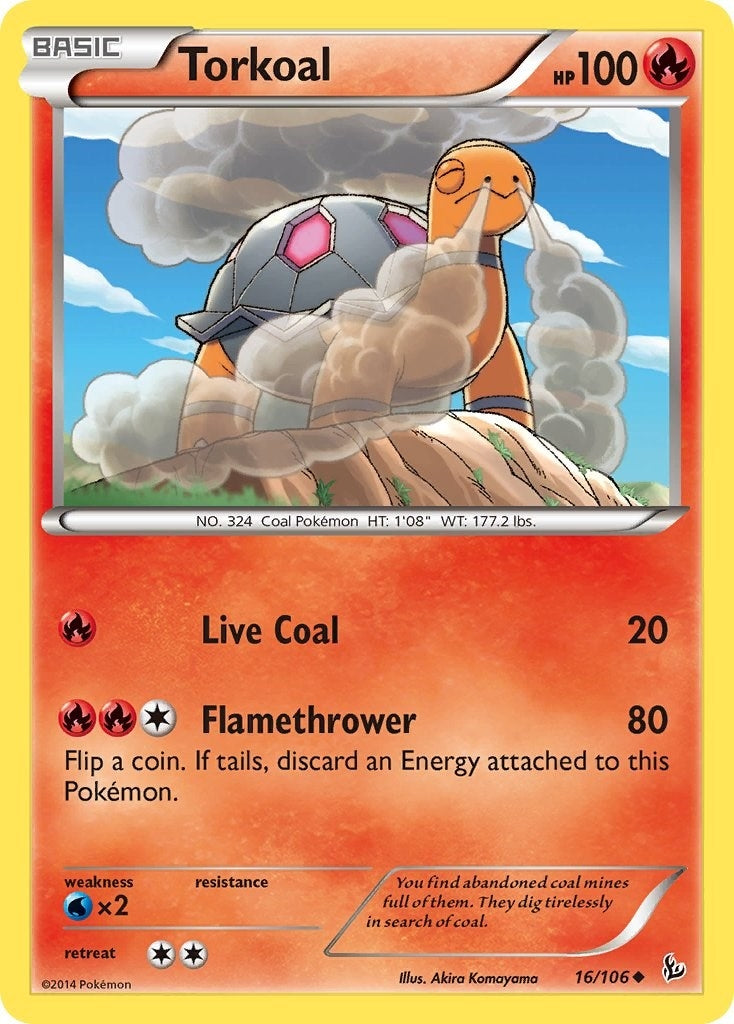 Image for Torkoal (16/106) (FLF) - Pokemon