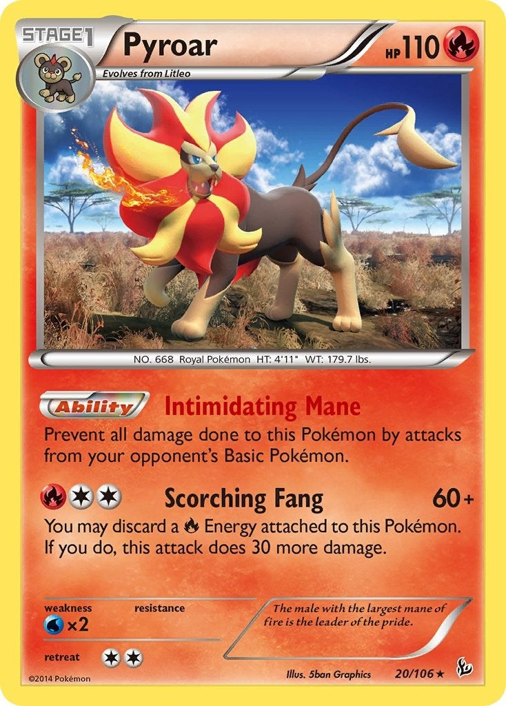 Image for Pyroar (20/106) (FLF) - Pokemon