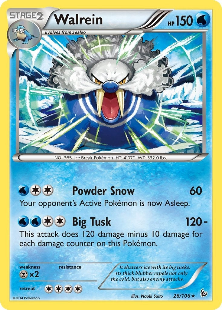 Image for Walrein (26/106) (FLF) - Pokemon