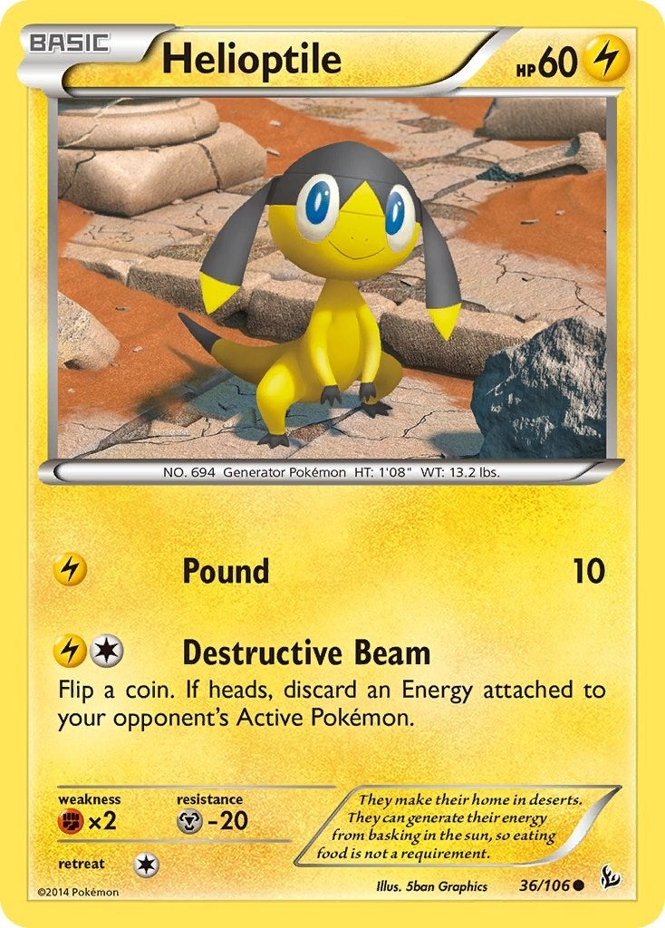 Image for Helioptile (36/106) (FLF) - Pokemon