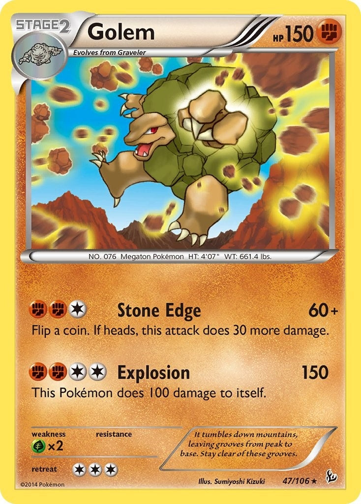 Image for Golem (47/106) (FLF) - Pokemon