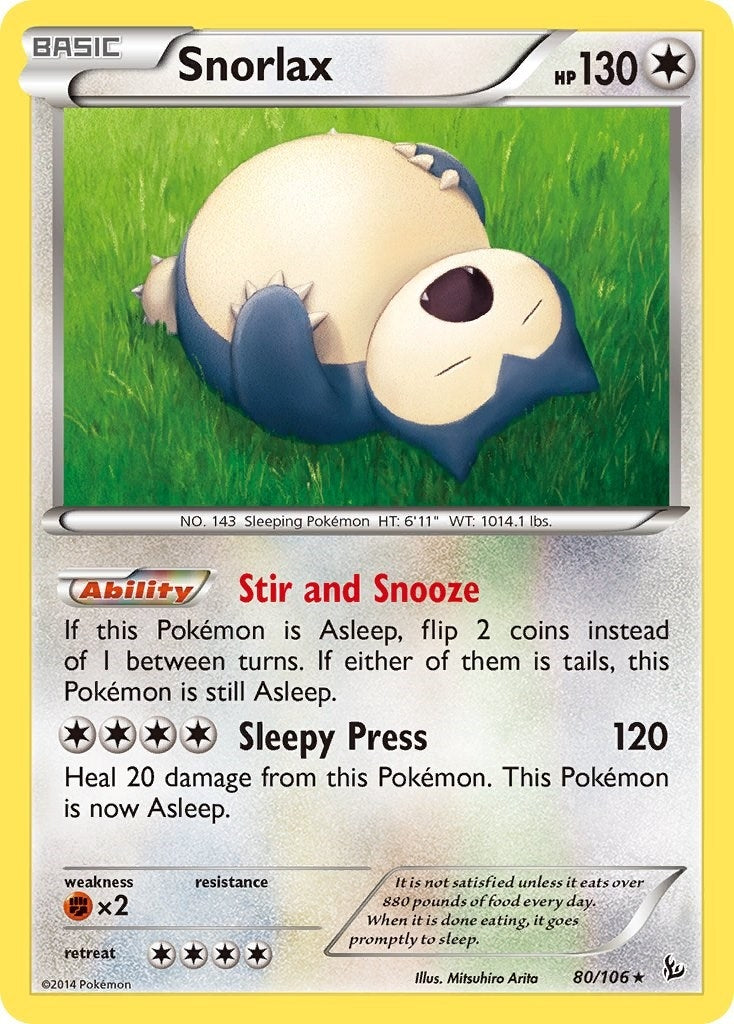 Image for Snorlax (80/106) (FLF) - Pokemon
