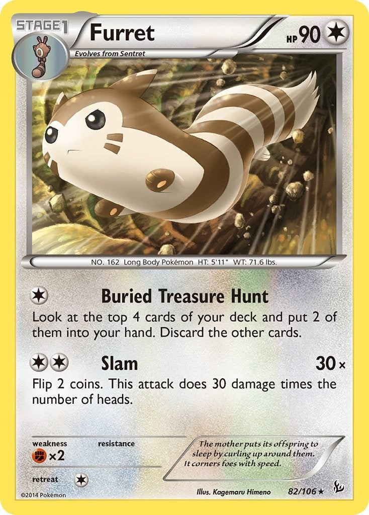 Image for Furret (82/106) (FLF) - Pokemon