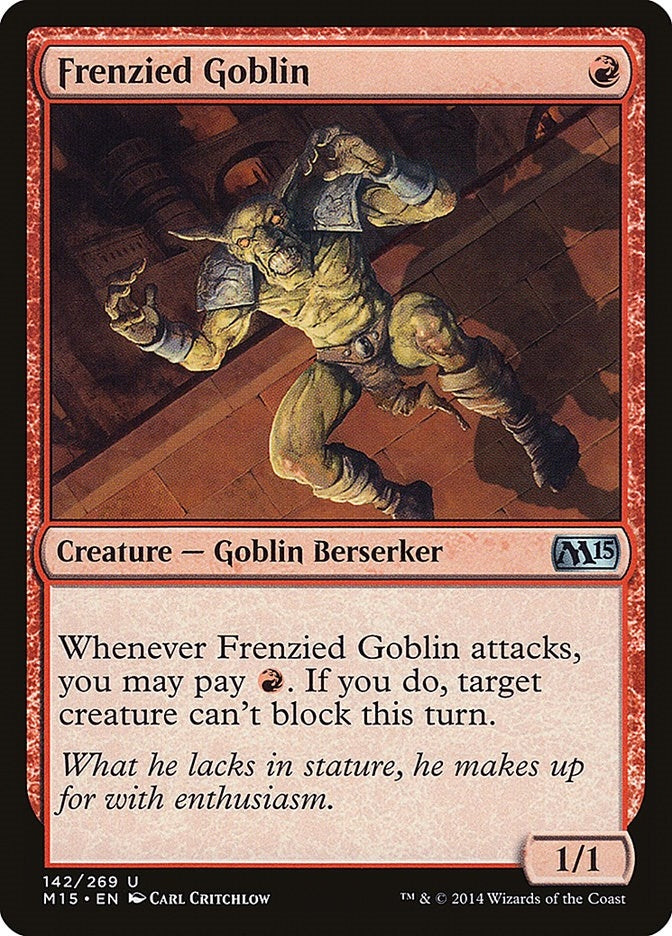 Image for Frenzied Goblin (142) (Magic 2015 (M15)) - Magic: The Gathering