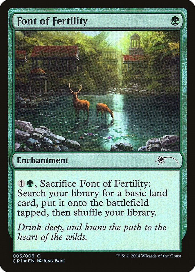 Image for Font of Fertility (3) (Unique and Miscellaneous Promos) - Magic: The Gathering
