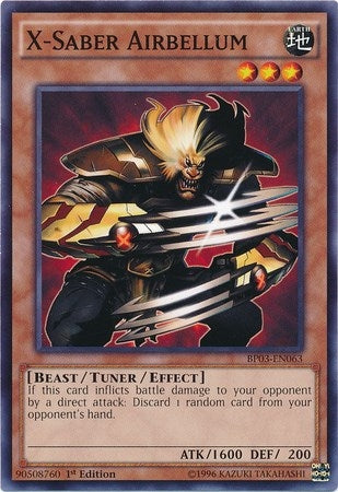 Image for X-Saber Airbellum (BP03-EN063) (BP03) - YuGiOh