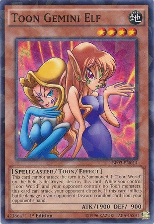 Image for Toon Gemini Elf (Shatterfoil) (BP03-EN014) (BP03) - YuGiOh
