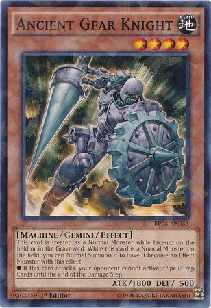 Image for Ancient Gear Knight (Shatterfoil) (BP03-EN033) (BP03) - YuGiOh