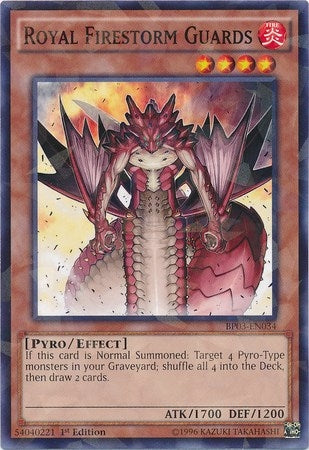 Image for Royal Firestorm Guards (Shatterfoil) (BP03-EN034) (BP03) - YuGiOh