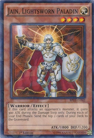 Image for Jain, Lightsworn Paladin (Shatterfoil) (BP03-EN042) (BP03) - YuGiOh