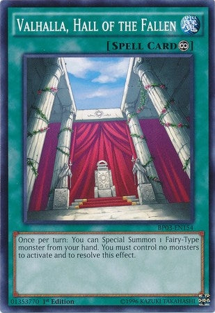 Image for Valhalla, Hall of the Fallen (BP03-EN154) (BP03) - YuGiOh