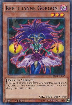 Image for Reptilianne Gorgon (Shatterfoil) (BP03-EN067) (BP03) - YuGiOh