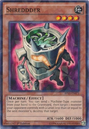 Image for Shreddder (Shatterfoil) (BP03-EN071) (BP03) - YuGiOh