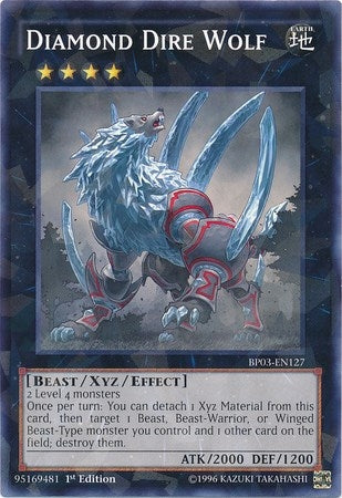 Image for Diamond Dire Wolf (Shatterfoil) (BP03-EN127) (BP03) - YuGiOh