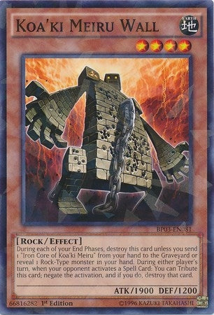 Image for Koa'ki Meiru Wall (Shatterfoil) (BP03-EN081) (BP03) - YuGiOh