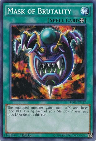 Image for Mask of Brutality (BP03-EN137) (BP03) - YuGiOh