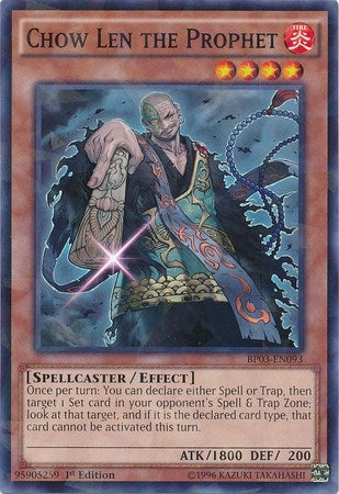Image for Chow Len the Prophet (Shatterfoil) (BP03-EN093) (BP03) - YuGiOh