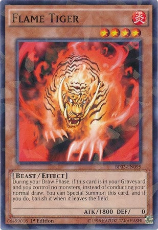 Image for Flame Tiger (Shatterfoil) (BP03-EN095) (BP03) - YuGiOh