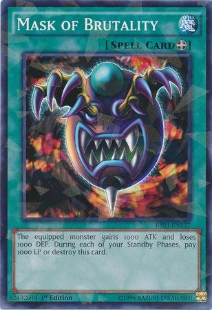 Image for Mask of Brutality (Shatterfoil) (BP03-EN137) (BP03) - YuGiOh